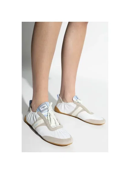Sneakersy Chloe skórzane białe