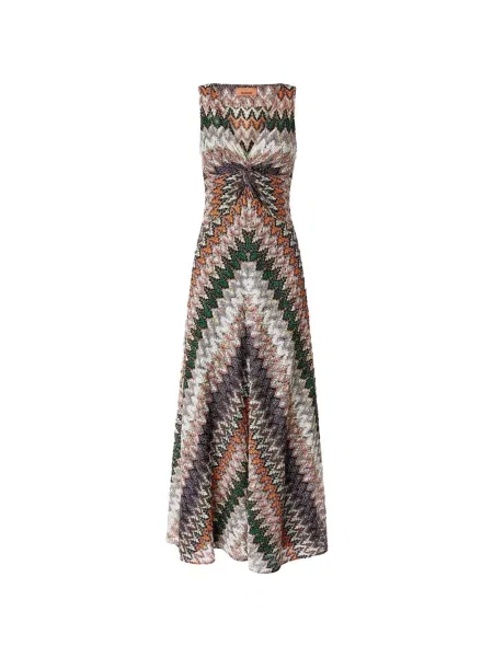 Rochie maxi Missoni cu decolteu în V de costum