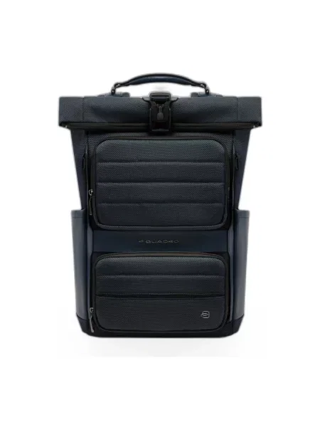 Torba na laptopa Piquadro skórzana kolarska niebieska