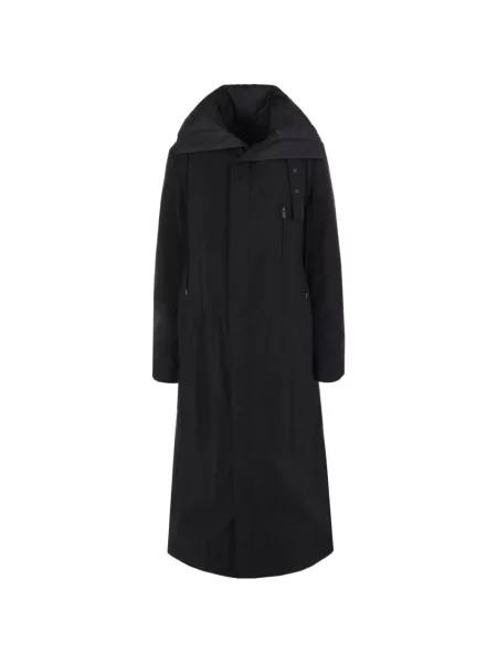 Kabát Yohji Yamamoto s kapucí černý