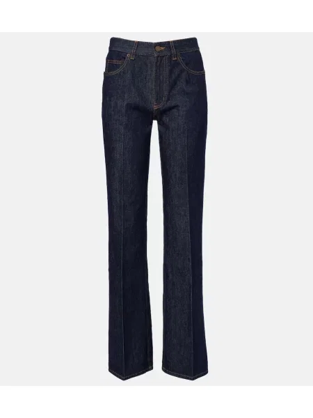 Blugi drepți Saint Laurent albastru