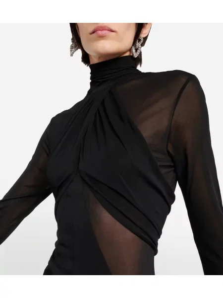 Rochie Isabel Marant transparente negru