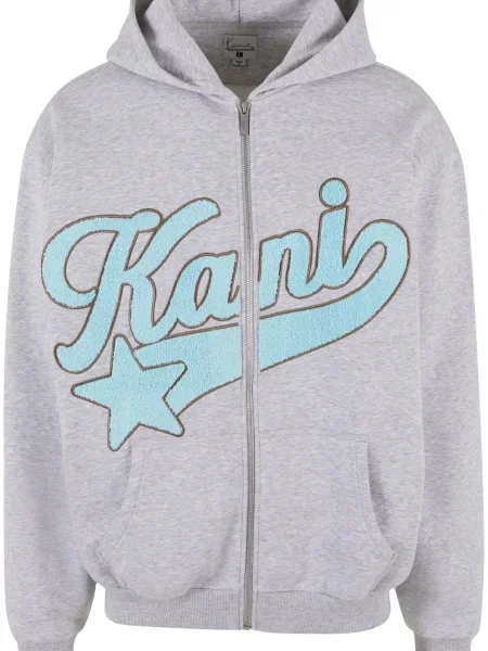 Karl Kani Sweater majica tirkiz siva