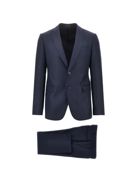Costum Emporio Armani de lână albastru
