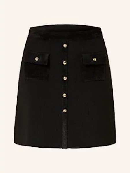 Claudie Pierlot Spódnica Z Dzianiny schwarz czarna