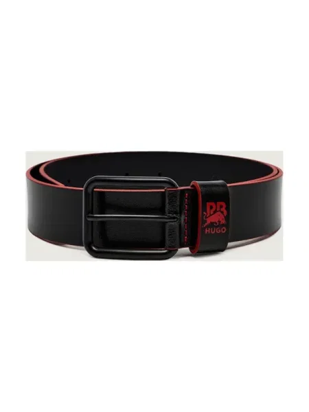 HUGO curea de piele negru