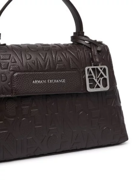 Torbica Armani Exchange Tamno smeđa
