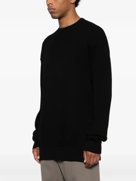 Pulover Rick Owens cu decolteu rotund negru
