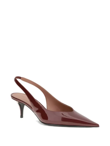 Sandale Amina Muaddi slingback roșu