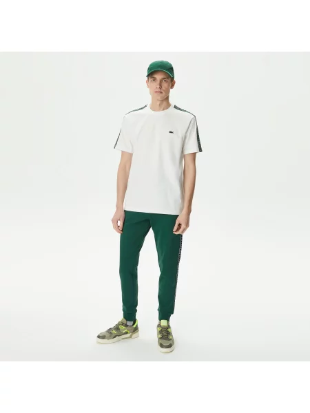 Футболка Lacoste с круглым вырезом белая