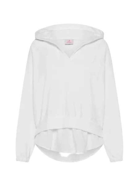 Суичър с качулка Deha бяло