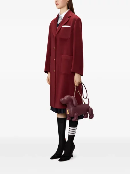 Geantă Thom Browne din piele roșu