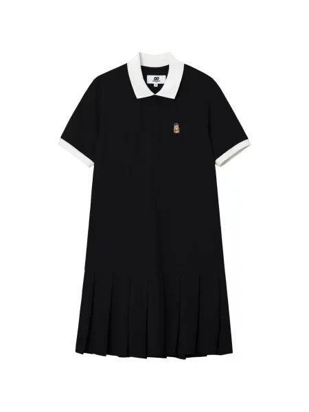 Rochie Chocoolate plisată de costum negru