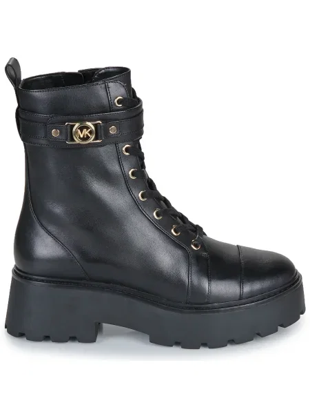 Šnurovacie čipkované tenisky Michael Michael Kors čierna
