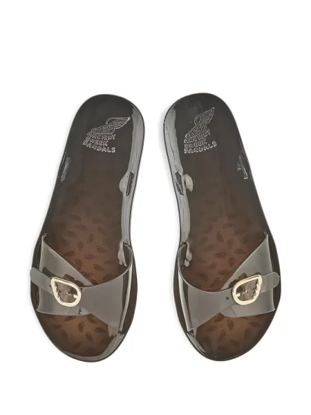 Papuci Ancient Greek Sandals cu cataramă alb
