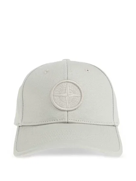 Czapka z daszkiem dziecięca Stone Island szara