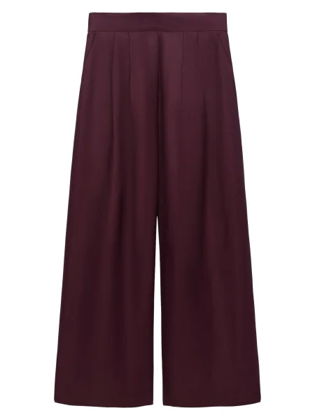 Adolfo Dominguez Pantaloni bordeaux roșu