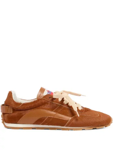 Sneakerși Dsquared2 cu șireturi din dantelă maro