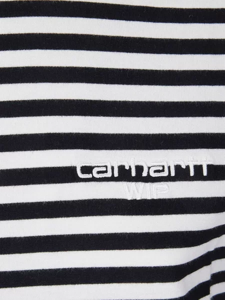 Ριγέ μπλούζα Carhartt Wip με κέντημα μαύρο