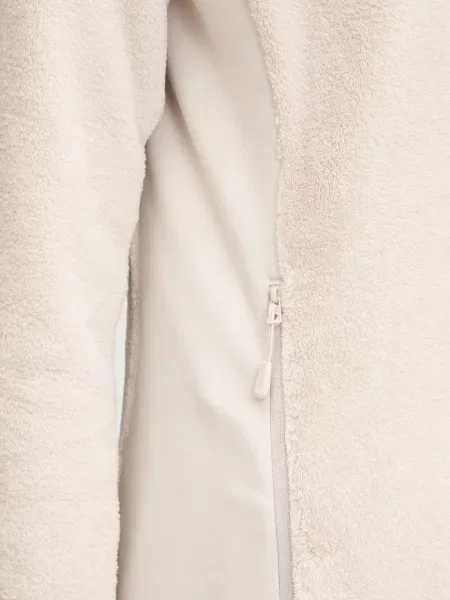 Однотонный свитер Jack Wolfskin с капюшоном бежевый