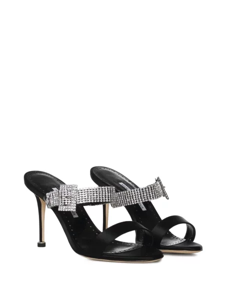 Mule natikače Manolo Blahnik crna