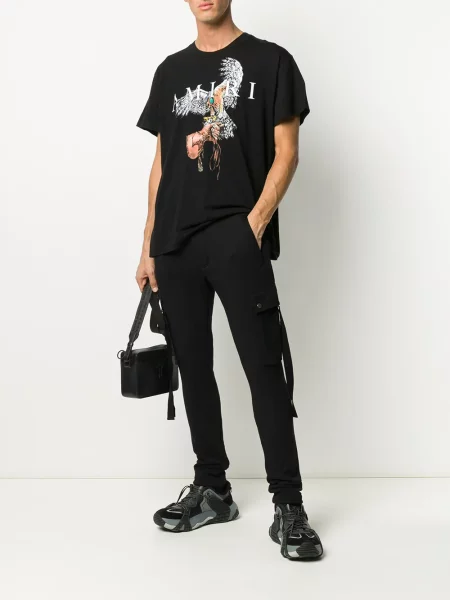 Pantaloni cargo Amiri alergare negru