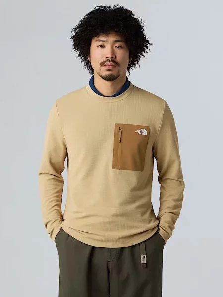 Світшот The North Face Kecha поліестер/еластан бежевий