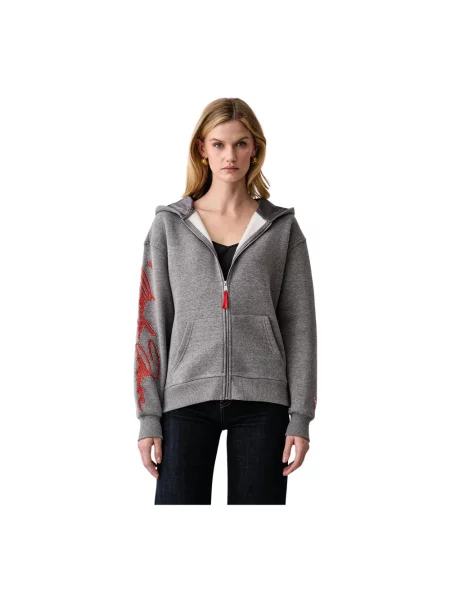 Bluza rozpinana Guess szara