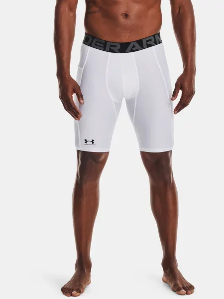 Pánske šortky Under Armour HG Armour Long Shorts white/black biela