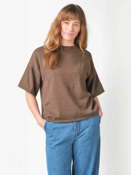 Klitmøller Collective Top Patricia taupe gri