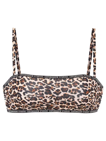 Copenhagen Studios Sutien costum de baie bej / maro negru