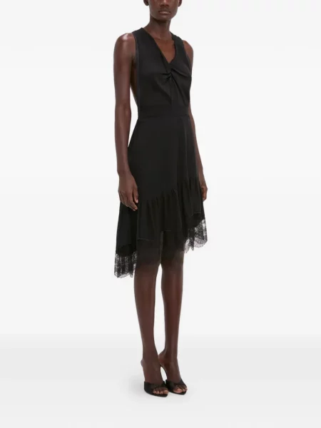 Rochie mini Victoria Beckham din dantelă negru
