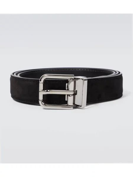 Curea Dolce&gabbana din piele de căprioară negru