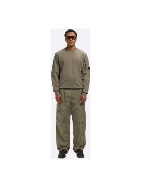 Lniana bluza polarowa C.p. Company zielona