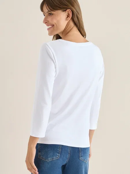 CECIL Tricou alb