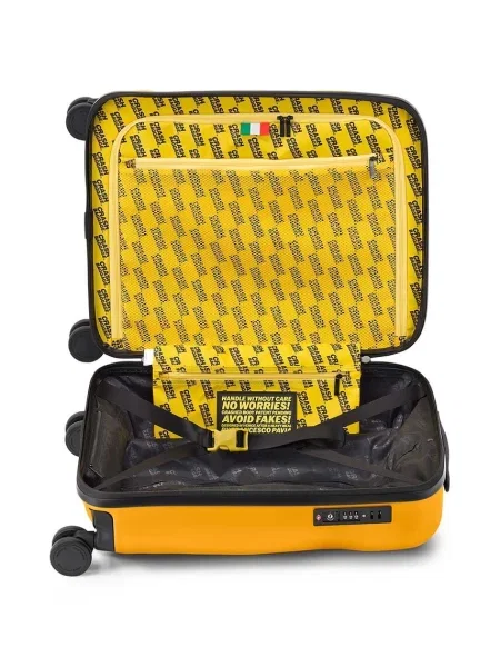 Crash Baggage kemény fedelű bőrönd ICON Small size cm sárga