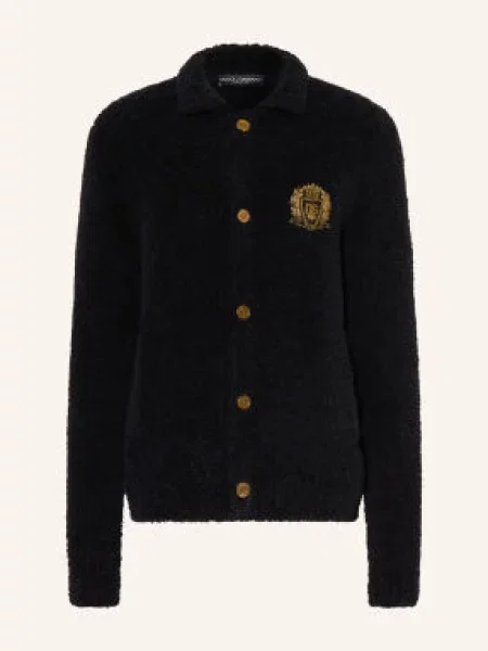 Dolce & Gabbana Kardigan Z Alpaki schwarz czarny