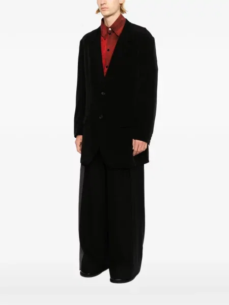 Geacă Yohji Yamamoto de catifea negru