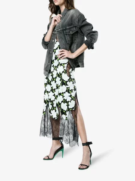 Sandale Off-white din piele alb
