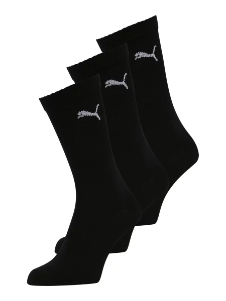 PUMA Sportske čarape / bijela crna