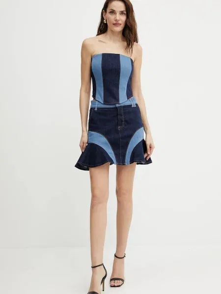 Спідниця Fracomina mini розкльошена синій