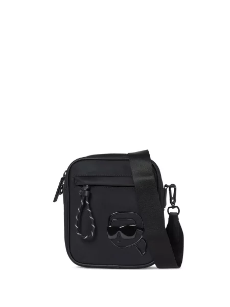 Geantă crossbody Karl Lagerfeld cu imagine negru