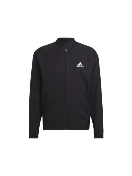 Strečová mikina Adidas čierna