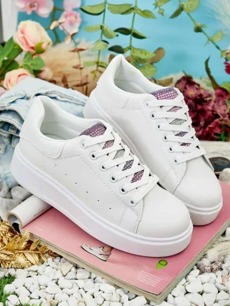 Sneakerși Resti alb