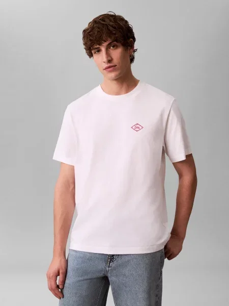 Calvin Klein Jeans Koszulka Mężczyźni jednolity S biały