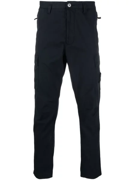 Spodnie cargo Stone Island z kamieniami ze stretchu niebieskie