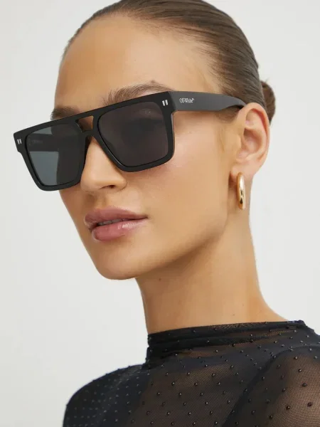 Off-White ochelari de soare negru alb