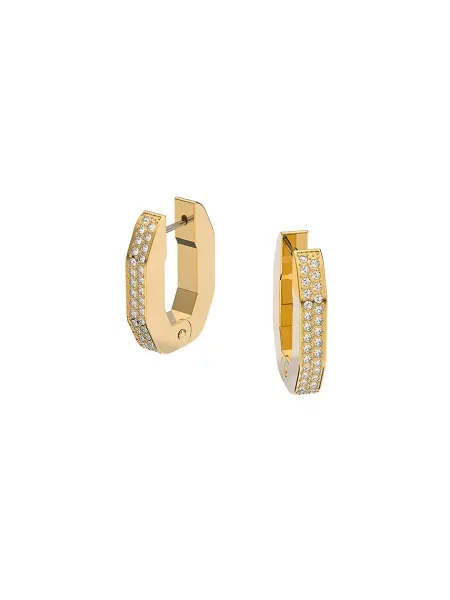 Kolczyki Swarovski w jednolitym kolorze klasyczne żółte