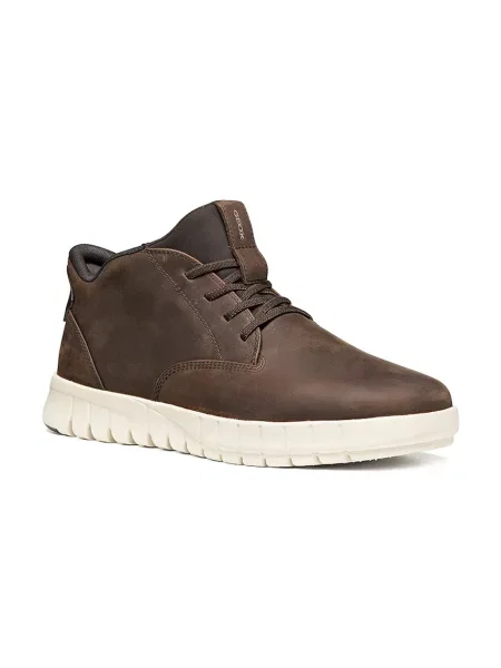 Geox U FLEXTRIDE PLUS sneakersy skórzane brązowe