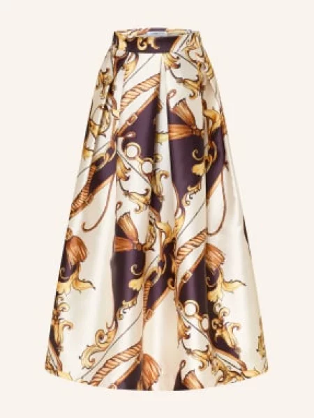 Lunatica Milano Satynowa Spódnica braun czarna